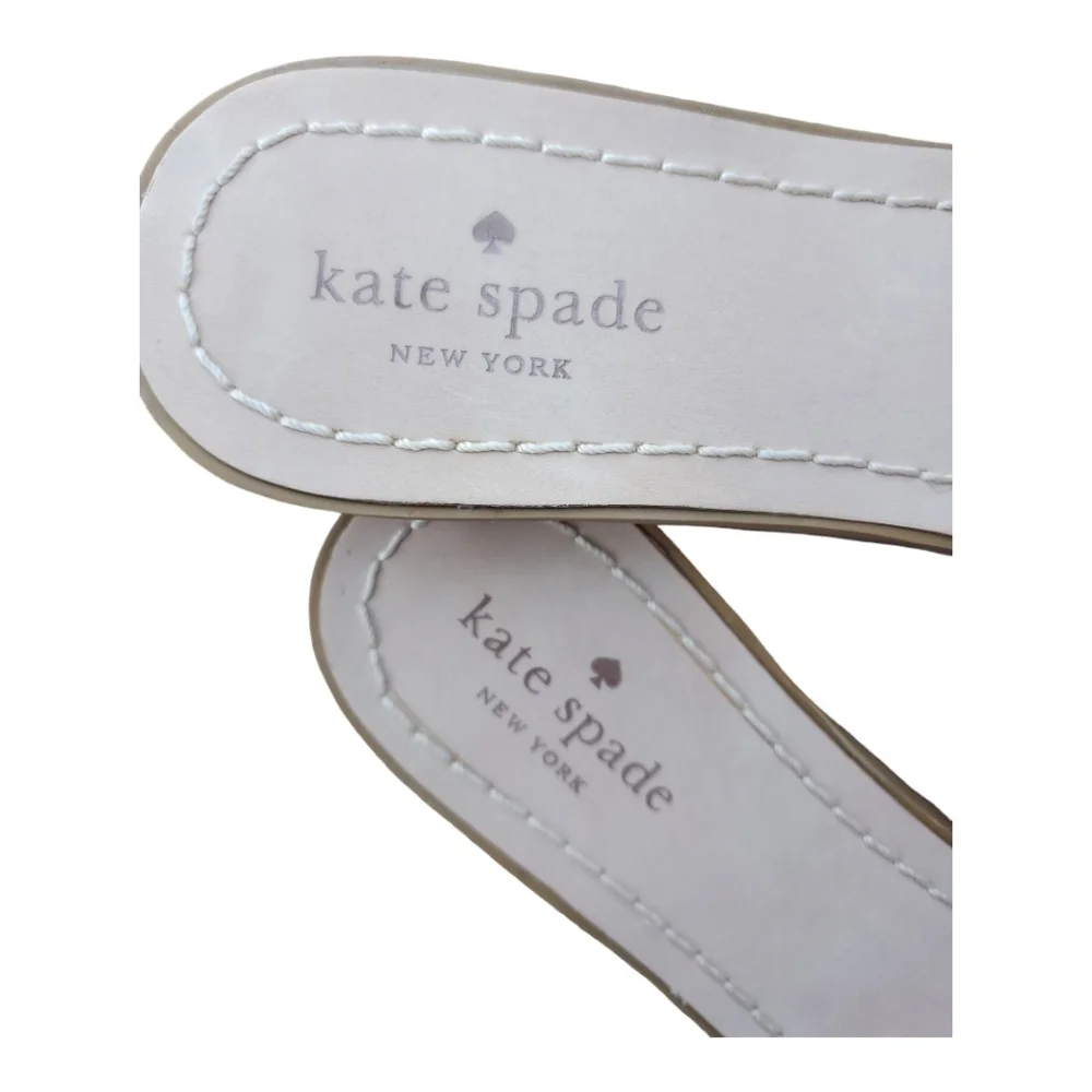KATE Spade Berlin Fuschia Woven Leather Sandals Size 10M - Picture 2 of 5